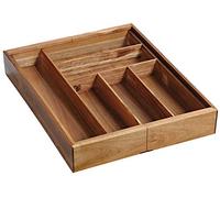 Kesper Range-couverts variable en bois d'acacia, rustique, 35-58 cm de large, 43 cm de profondeur, 43 cm de hauteur, marron