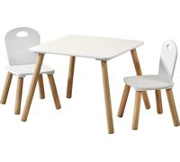KESPER® Table d'enfant avec 2 chaises blanc - Ensemble de meubles pour enfants | Ensemble de meubles pour chambre d'enfant & aire de jeux | 3 pièces 1771213