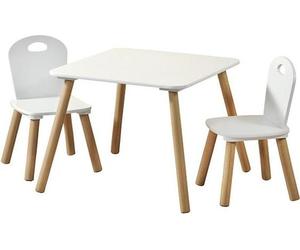 KESPER Table et deux chaises pour enfants blanc 17712