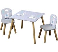 KESPER® Table pour enfants avec 2 chaises Alpaka - Ensemble de meubles pour enfants ® | Ensemble de meubles pour chambre d'enfant & aire de jeux | 3 pièces, 1770213