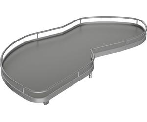 Kesseböhmer Le Mans II tablette à accrocher argent/gris 500 gauche