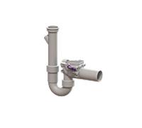 Kessel clapet anti-retour match0 Staufix 73052 DN 50, avec siphon et lave-lingea.