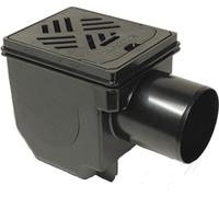 KESSEL-Drain de cave DN 100 33101 Rouille 150x190mm noir