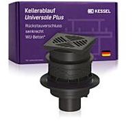 Kessel drain de sous-sol Universale Plus 27631 plastique, avec douille, design vertical, couvercle noir