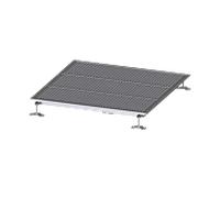 Kessel Ferrofix bacs de sol Inox , 1000x1000x65mm, sortie verticale
