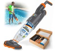 KESSER Aspirateur de piscine avec batterie | Aspirateur électrique à main pour piscines | Nettoyant de piscine | Kit de nettoyage jusqu'à 15 m³ avec housse de protection