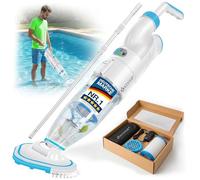 Aspirateur de piscine KESSER® sans fil | Aspirateur électrique pour le fond de la piscine, aspirateur manuel | Nettoyeur de piscine avec filtre et système à 2 vitesses | Kit d'aspirateur manuel sans f