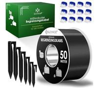 KESSER® Câble de délimitation de 50 m + 200 piquets + 12 connecteurs de câble pour Robot Tondeuse à Gazon, kit d'accessoires Universel Compatible avec Gardena, Bosch, Worx, Honda, ROBOMOW
