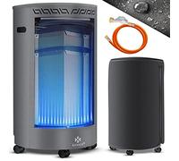 KESSER® Chauffage à Gaz en Céramique 4200 Watts - Régulateur de Pression et Tuyau Inclus - Brûleur Infrarouge pour Bouteilles de Gaz