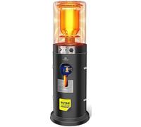KESSER® Chauffage à gaz KE12 | Chauffage de terrasse | Radiateur extérieur | Chauffage extérieur 12,5 kW | Chauffage d'extérieur à gaz | Chauffage radiant | Appareil de chauffage, noir