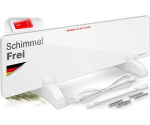 KESSER® Chauffage infrarouge anti-moisissure, éliminateur de moisissures, chauffage pour salle de bain et mural, 50 W