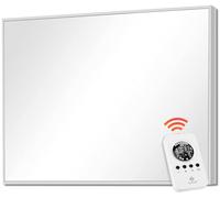 KESSER® Chauffage infrarouge avec thermostat - Radiateur infrarouge électrique - Chauffage mural - 28 programmes de routine différents - Panneau chauffant 800 W avec télécommande