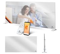 KESSER® : Chauffage infrarouge, miroir chauffant, 2-en-1 économe en énergie. Appareil autonome ou à fixer au mur. Radiateur électrique avec détection des fenêtres ouvertes, télécommande et contrôle vi