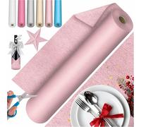 KESSER® Chemin de table en non-tissé moderne - 30 cm x 25 m - Décoration de table pour mariage, anniversaire, baptême, rentrée des classes et toutes les célébrations - Chemin de table lavable,
