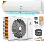 KESSER® Climatiseur fixed Quick Connect Mono Split système Kit 9000 BTU/h + WiFi APP LCD Refroidissement et Chauffage Blanc