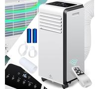 KESSER® Climatiseur Mobile 4en1-7000BTU | Déshumidificateur D'air | Climatisation Mobile avec Matériel de Montage, Télécommande & Minuterie | Mode Nuit & Roulettes 360 - Blanc