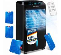 KESSER® Climatiseur Mobile 4en1 Refroidisseur d'Air - Air Cooler avec Télécommande & Minuterie, Réservoir d'eau 10L, Ionisateur & Humidificateur, Ventilateur Climatiseur sans Tuyau d'évacuation