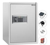 Kesser Coffre-fort Électrique | Boîtier à piles inclus électronique Triple verrouillage double boulon mural ou poser au sol poser, XL argent