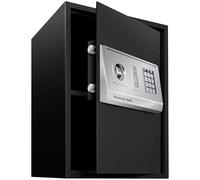 KESSER® Coffre-Fort Électronique | Épaisseur de Porte 4mm | Verrouillage à Double Boulon | Mural | Matériel de Montage Inclus - Noir/XL - 50x35x34,5 cm