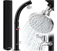 KESSER® Douche Solaire Courbe de Jardin | Housse de Protection | Eau Chaude 35L | Max 60°C | Sans Raccordement Électrique | Pour Piscine et Camping