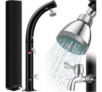 KESSER® Douche solaire pour jardin, modèle arc, eau chaude jusqu'à 60°C, avec housse de protection