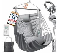 KESSER® Fauteuil suspendu Haïti 150 kg Capacité de charge - Chaise suspendue à 360 ° - Rotation à 360° - Balançoire suspendue pour intérieur et extérieur - Résistant aux UV et à l'eau - Facile à