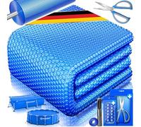 KESSER® Film solaire de piscine 400 µm, Bâche solaire rectangulaire 300 x 200 cm, Bâche de protection solaire flexible à découper, Bâche de piscine pour chauffage de l'eau, Couverture solaire avec