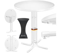 KESSER® Gastro Table Haute Pliante Ø 70 cm - Gastronomie Table de bistrot Ronde - Table de Jardin Pliante résistante aux intempéries - Table de Cocktail Ronde - Résistante à la Chaleu