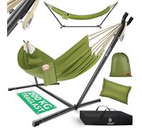 KESSER® Hamac Lake avec Support | Hamac Double pour 2 Personnes, Structure Stable, capacité de Charge de 200 kg, Taille XXL | Kaki