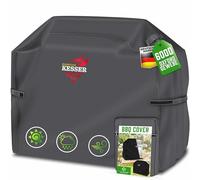 KESSER Housse de protection pour barbecue à gaz de qualité supérieure - Résistante aux intempéries - Pour Weber, Brinkmann, Char Broil - Tissu Oxford 600D indéchirable - 132 x 66 x 109 cm - Anthracite