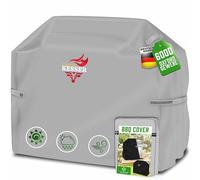 KESSER Housse de protection pour barbecue à gaz de qualité supérieure - Résistante aux intempéries - Pour Weber, Brinkmann, Char Broil - Tissu Oxford 600D indéchirable - 132 x 66 x 109 cm - Gris