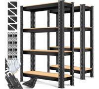 KESSER MASKO® Lot de 2 étagères de Stockage, étagère pour Charges Lourdes, de Cave, Charge maximale 700 kg, enfichable, d'atelier, 2X 700kg, 2X 160x80x40cm