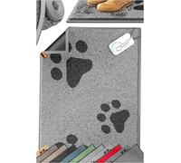KESSER Paillasson antidérapant, pour l'intérieur et l'extérieur, lavable et résistant aux intempéries, 7 mm d'épaisseur et 3,2 kg/m², tapis de porte pour entrée d'appartement, tapis pour bureau et