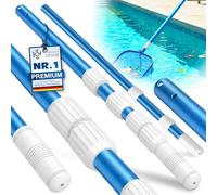 KESSER® Perche télescopique de Piscine en Aluminium Perche de Piscine | Tige pour Le Nettoyage de Piscine en 3 Parties | réglable de 1,20 m à 3,60 m | Résistant aux intempéries et Stable, Bleu