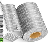 KESSER® PVC Brise-vue Rouleau de Clôture en Panneaux Grillagés Double Fil Occultant 35m x 19 cm | 30 Clips de Fixation | Protection Contre le Vent et les Intempéries | Film de Clôture pour Jardin et