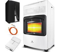 KESSER® Radiateur gaz en céramique 4200W, comprenant un régulateur de pression de gaz et un tuyau de gaz