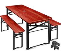 KESSER® Set de table de bière 3 pièces avec 2x bancs de bière & 1x table de bière