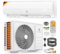 KESSER® Split Quick Connect 9000 BTU 2,6 kW - Climatiseur mural chauffage/refroidissement - Câble en cuivre - R32 - Matériel de montage inclus