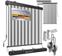 KESSER® store vertical 160 x 250 cm - Mécanisme à manivelle - Balcon - Protection solaire et brise-vue - Manivelle - Caisson pour balcon et terrasse - Kit de