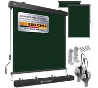 KESSER® store vertical 160 x 250 cm - Mécanisme à manivelle - Balcon - Protection solaire et brise-vue - Manivelle - Caisson pour balcon et terrasse - Kit de