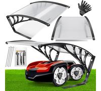 KESSER® Toit de Garage pour Tondeuse | Toiture | Carport | Abri pour Tondeuse à Gazon, Robot à Gazon, Tondeuse Automatique de Jardin | Résistant aux intempéries | Transparent