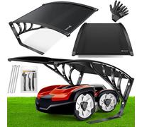Abri pour tondeuse robot KESSER® : garage, toit, carport, auvent pour tondeuse robot, tondeuse à gazon, robot tondeuse, Automower, jardin, résistant aux intempéries. Garage pour tondeuse robot avec ma