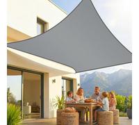KESSER® Voile d'ombrage, Protection Solaire, Coupe-Vent, Tissu PEHD, imperméable et Coupe-Vent, Coutures transversales, Robuste et Stable, pour Jardin, Balcon, 2x4m, Gris