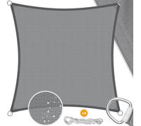 KESSER® : Voile d'ombrage, protection solaire et coupe-vent | Tissu HDPE | Imperméable et résistant au vent | Coutures renforcées en 5 points pour une grande robustesse et stabilité. Idéal pour créer