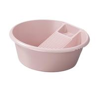 kesurpae Bassine à linge de voyage avec planche à laver antidérapante. Idéale pour le camping et les aventures en plein air. Presque impossible d'y, Rose, 18.50 x 18.89 x 7.48 pouces