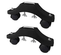 kesurpae Support mobile et léger pour chauffage infrarouge générique. Pieds à roulettes pour une utilisation dans un espace infrarouge à domicile, Noir, longueur 23 cm