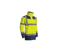 KETA Parka haute visibilité matelassée jaune/bleu marine Classe 3