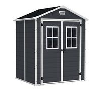 KETER 12-938205 Chalet et Jardin Abri en Résine Premium 65Dd Ant, Anthracite, 185 x 152 x 226 cm