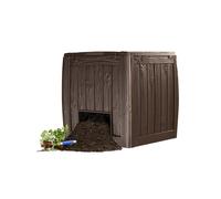 KETER 204480 Deco Composter Composteur d'extérieur - 72x74x69,5 cm et 340L - Marron