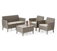 KETER 253221 Ensemble d'extérieur 4 places Salemo - Cappuccino